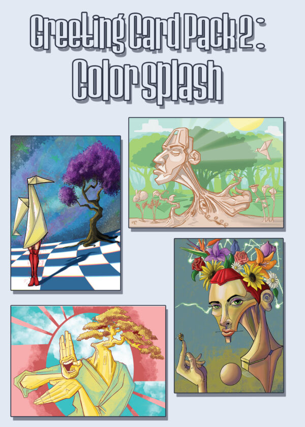 Greeting Card Pack 2 - Color Splash