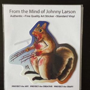 Squirrelverine With border Sticker